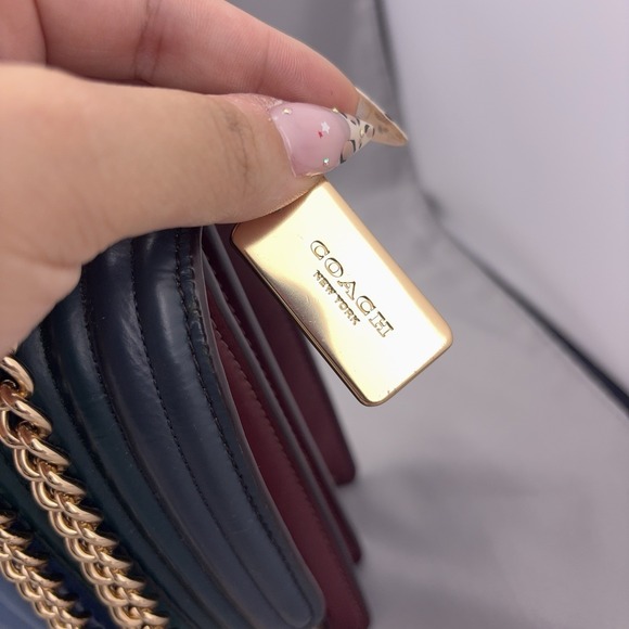 Coach Klare Crossbody Bag Womens Rainbow Quilted Leather Designer Purse Y2K - Picture 6 of 12